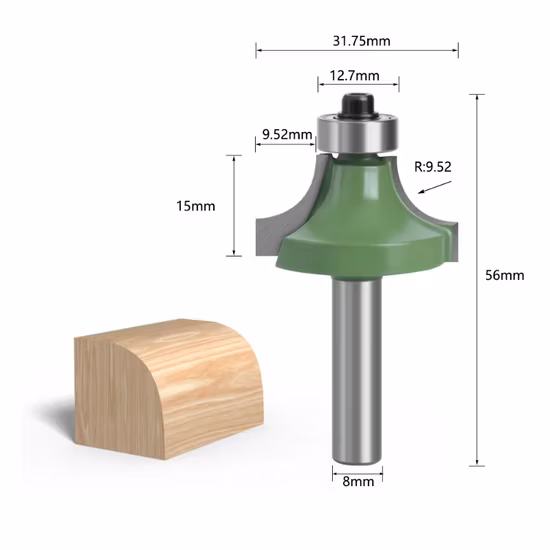 1/4 シャンク 6 ミリメートルルータービットセット六角ボルト Kev 穴ビットミリナカッター木工用